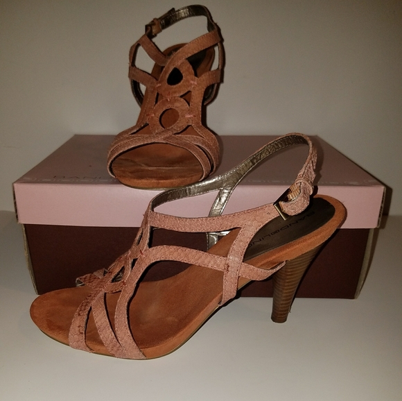 Bandolino medium orange high heel sandal size 9 - Picture 1 of 7
